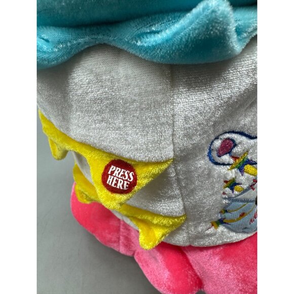 Noah's Ark Musical Happy Birthday Cake Plush Light-Up Candles hat 7X7" READ - Picture 8 of 10